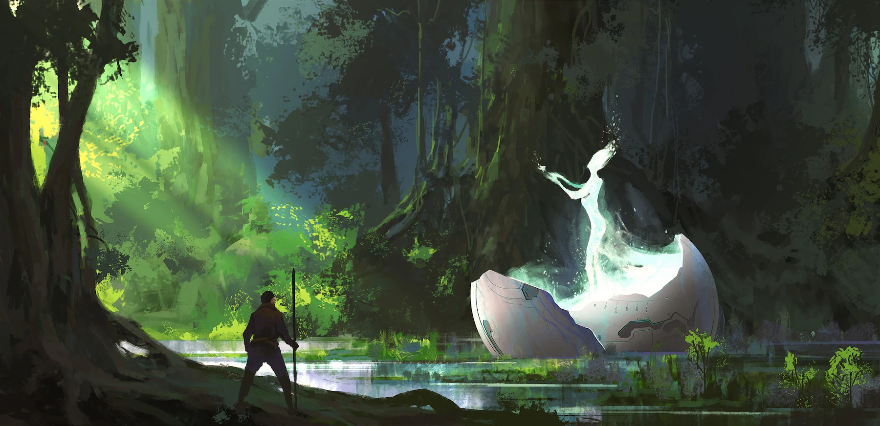 alien in the forest illustration 456031 20