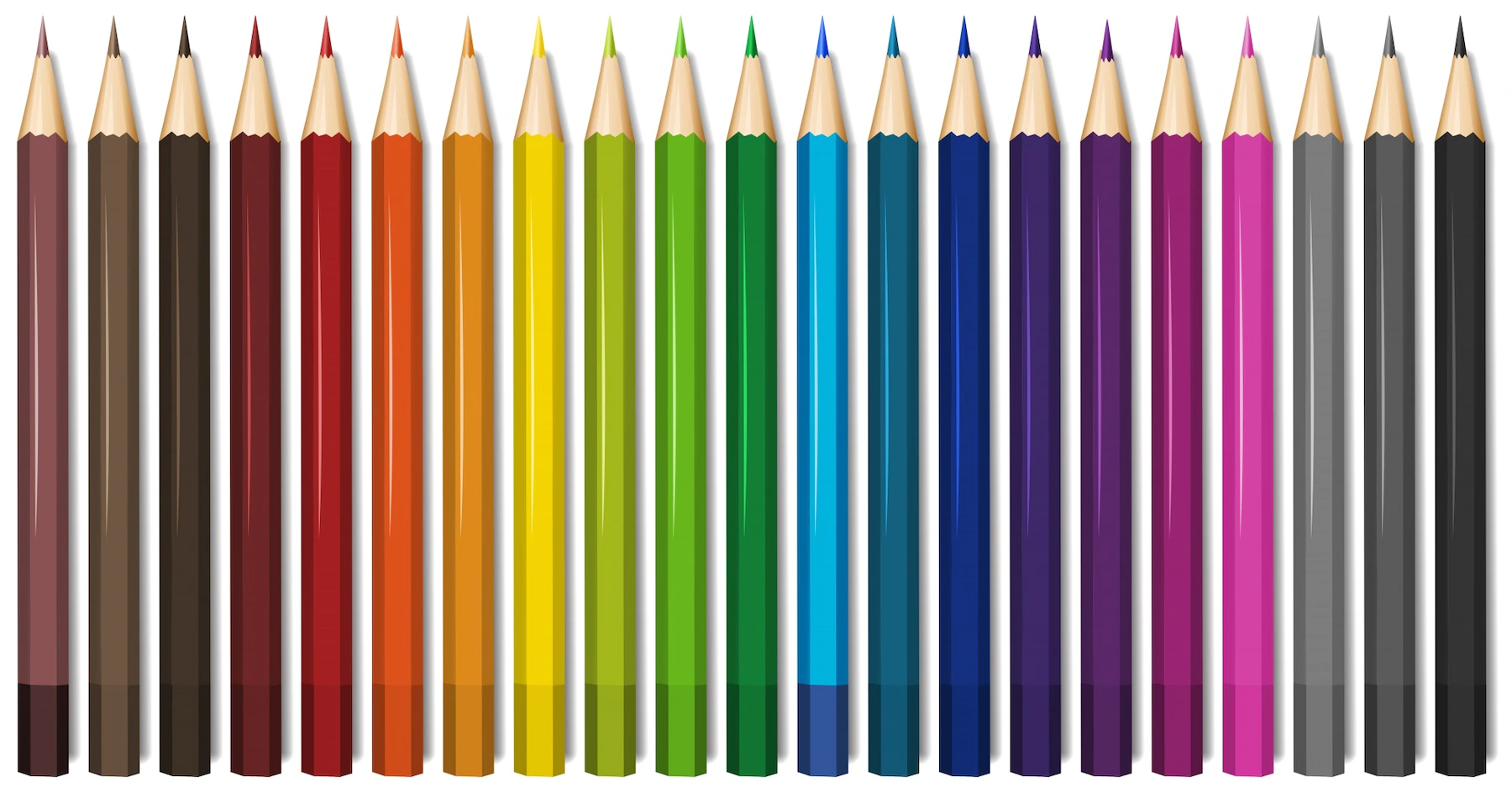 twenty one shades color pencils 1308 4903