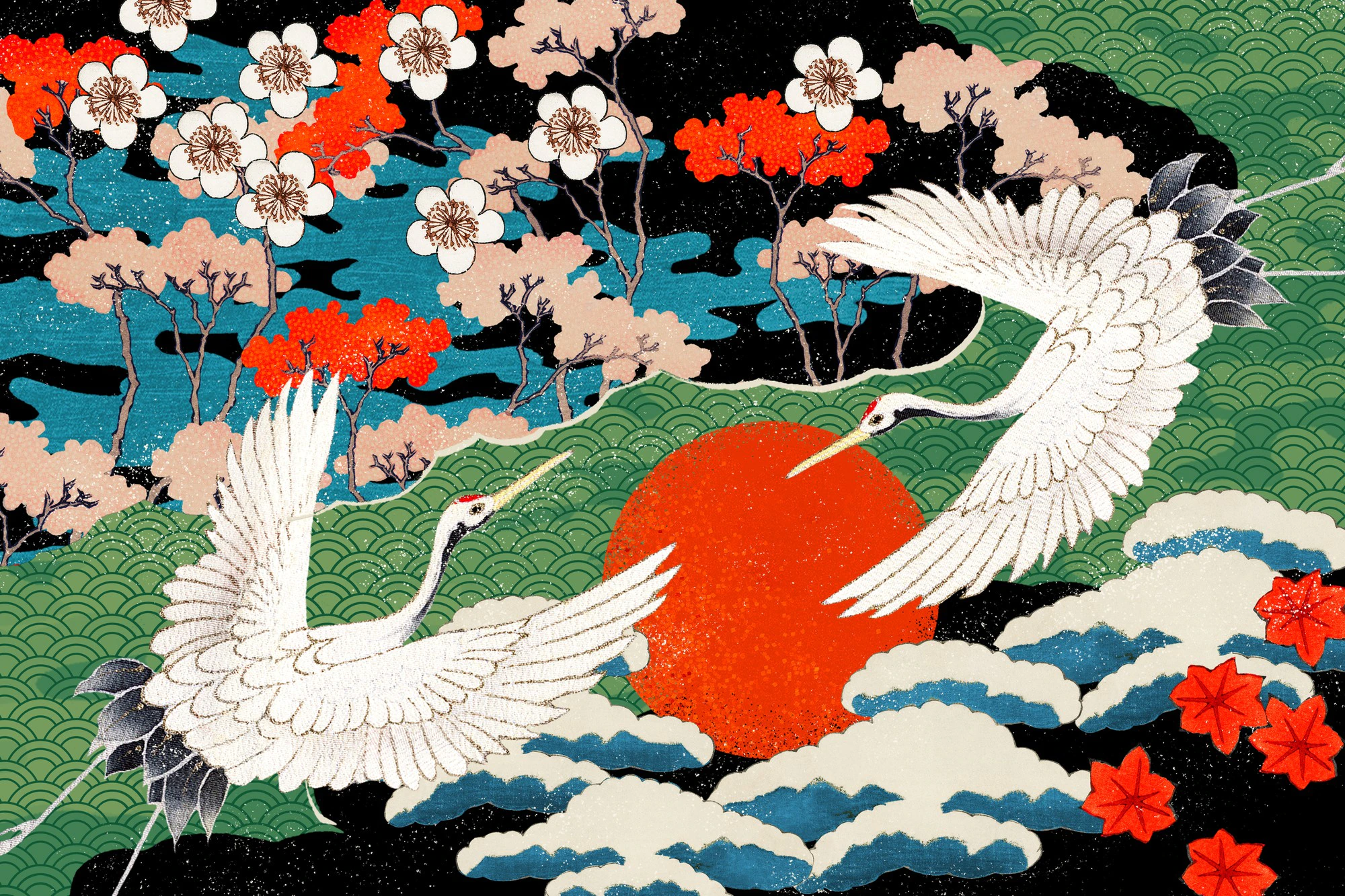 vintage japanese art pattern illustration 53876 104124