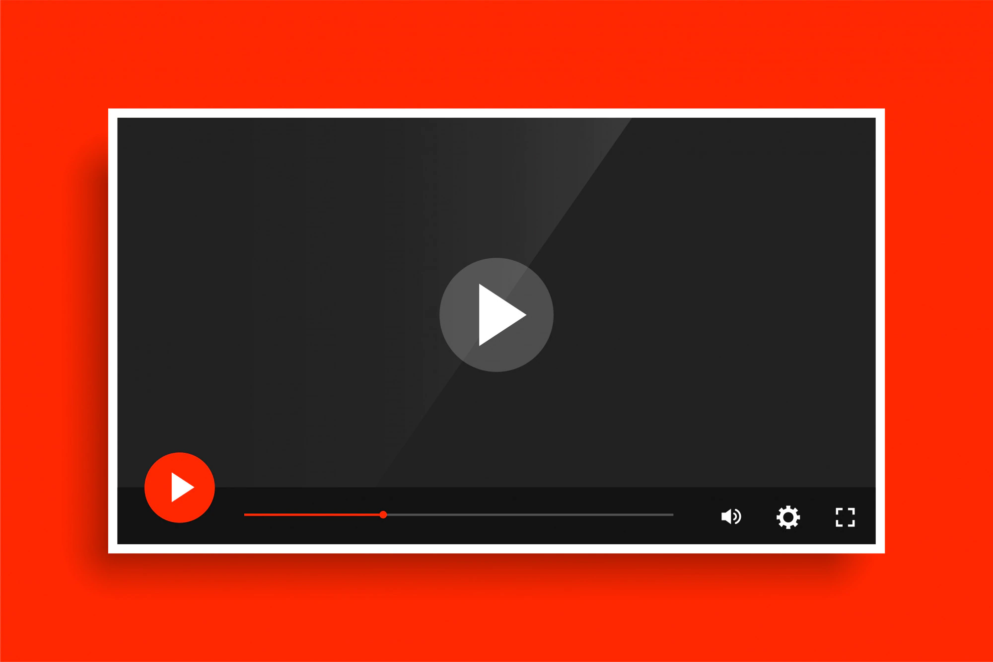 modern red video media player template 1017 23409