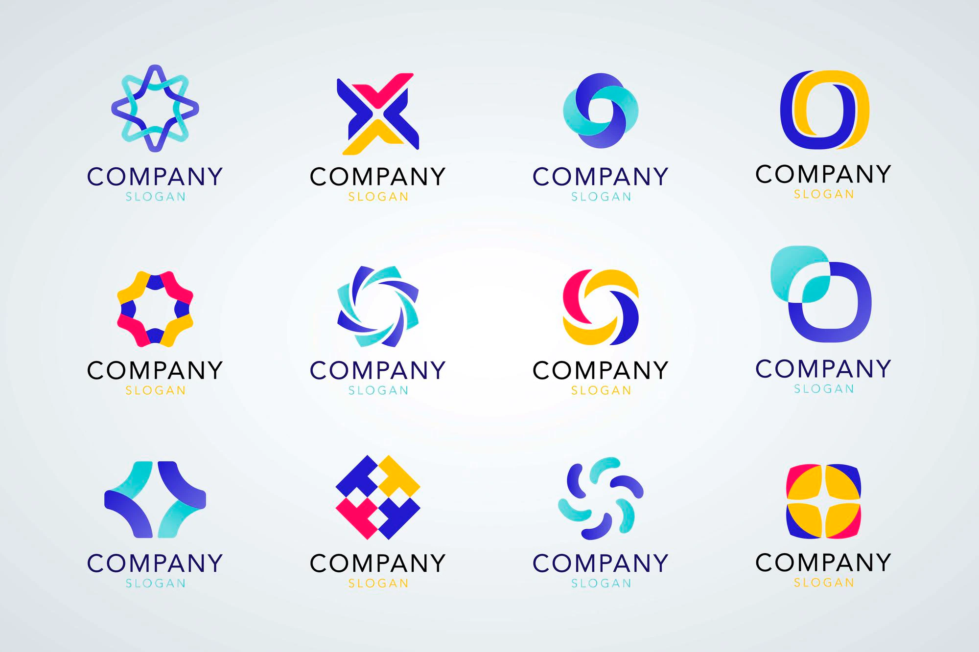 colorful company logo collection 53876 100673