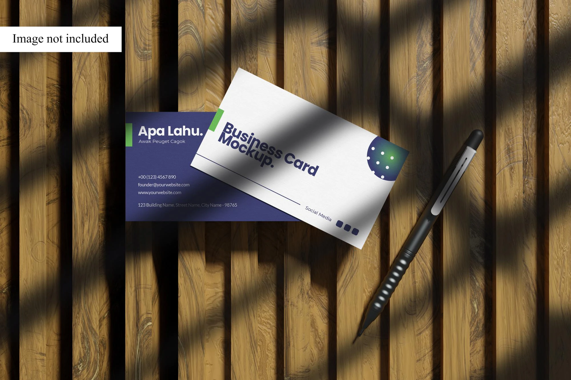 top realistic business card mockup 445255 309