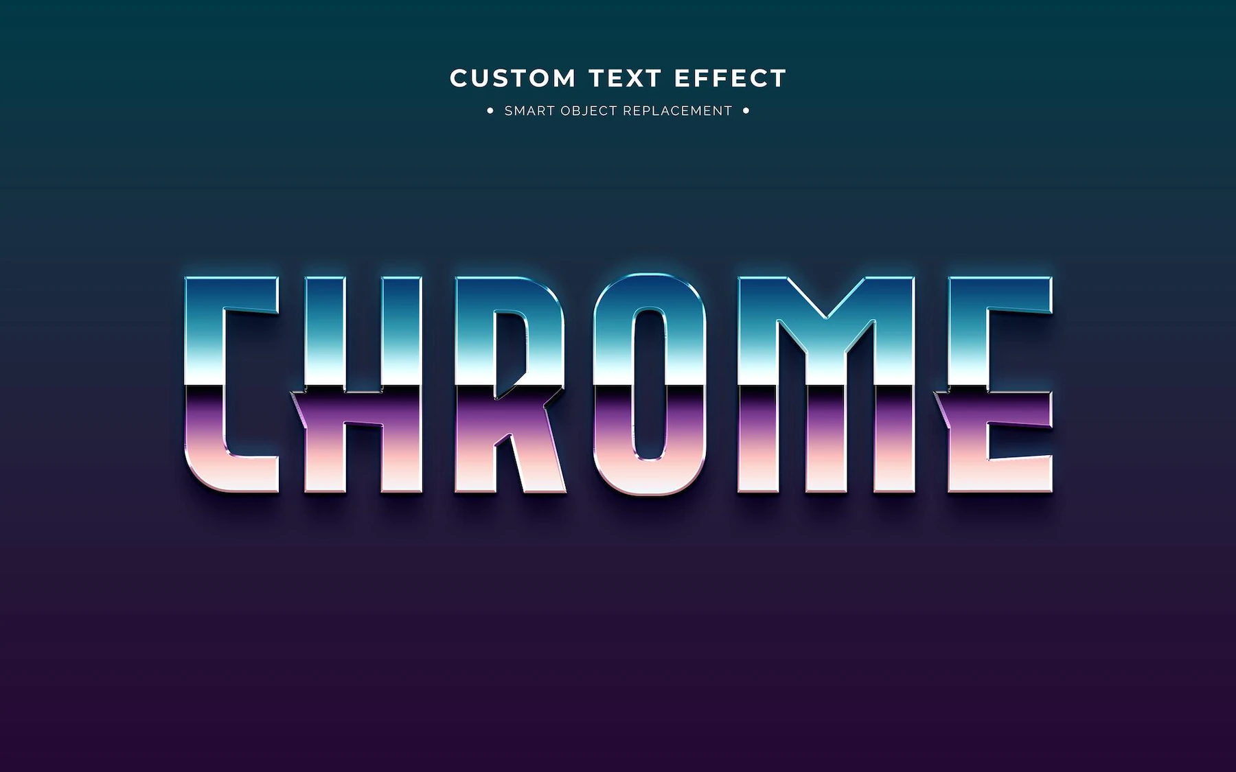 chrome retro style 3d text effect 1389 1408